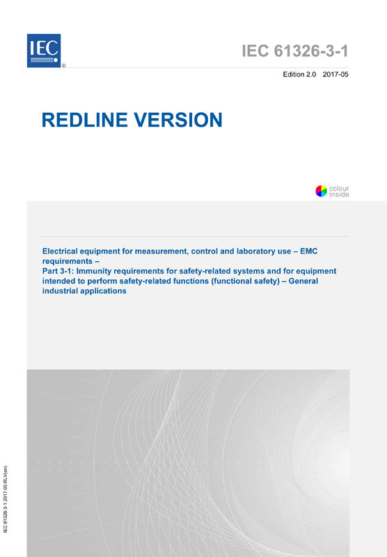 Cover IEC 61326-3-1:2017 RLV